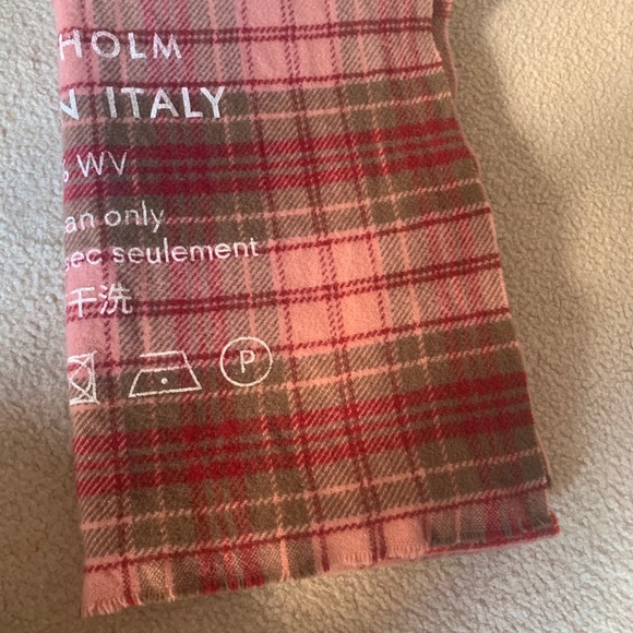 COPY - Acne studio Checked logo scarf pale pink - Picture 3 of 8